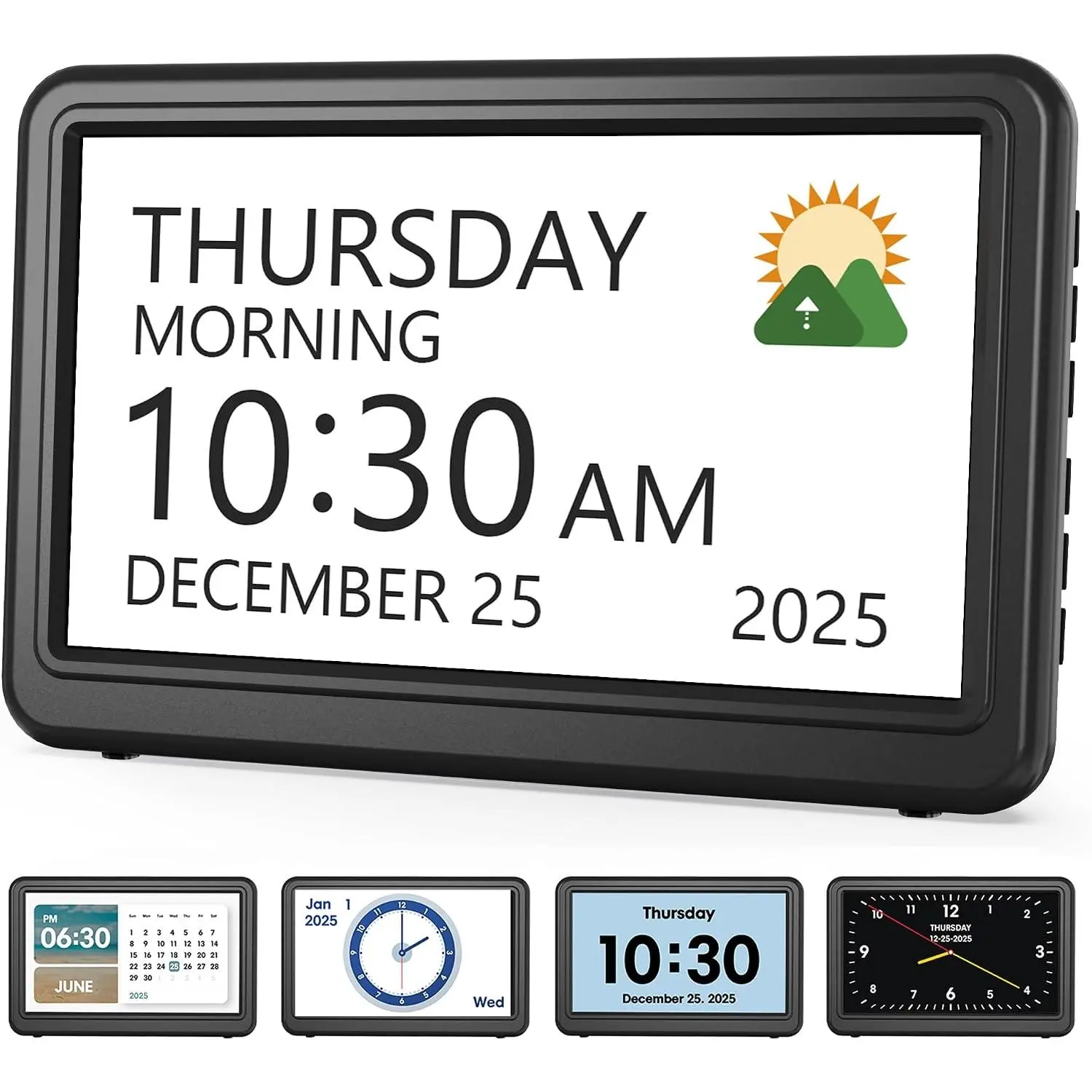 Clock with Day and Date for ,7" Large Display Digital Calendar Clock