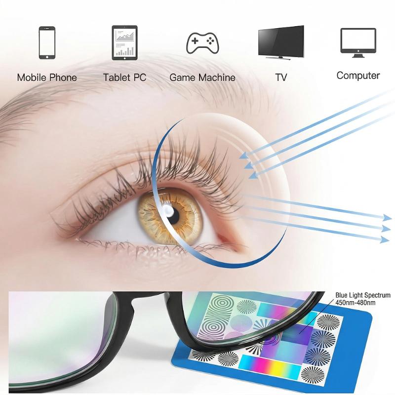 Computer Blue Light Blocking Glasses – Anti Eyestrain Anti Glare Screen Glasses with UV Protection for Gaming, Office and Streaming