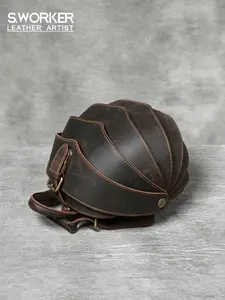 Original Handmade Beetle Leather Backpack, Unisex Creative First Layer Cowhide, Unique Design Shoulder Bag, High-Quality Material