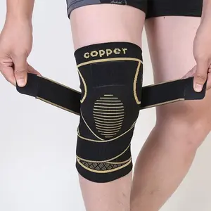 Unisex Copper Ion Knee Brace, Adjustable Compression Leg Sleeve, Essential for Running/basketball/cycling/fitness, Perfect Gift