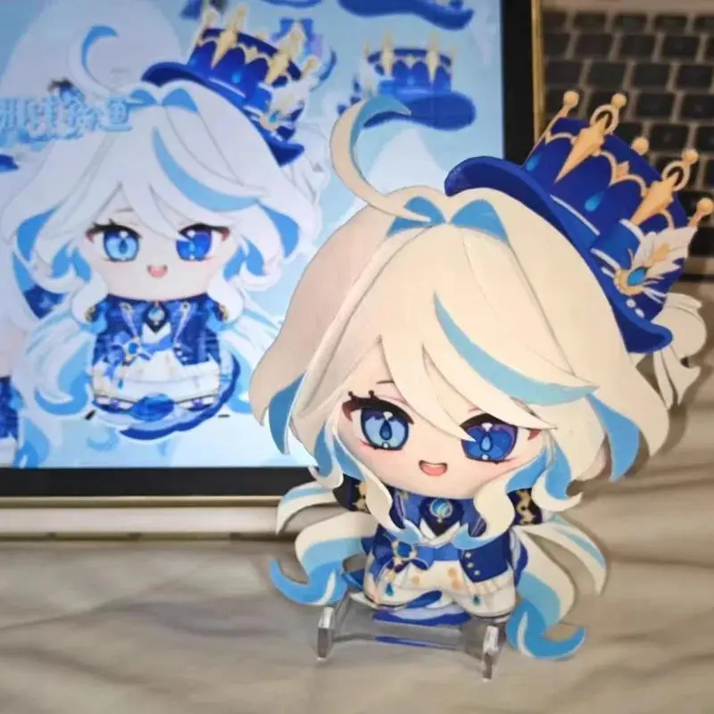 2026 new hot item Game Genshin Impact Furina Cosplay Cotton Doll 10cm Raiden Shogun Zhongli Plush Doll Kawaii Pendant Keychain Gift Game Toy
