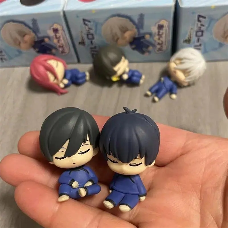 Anime BLUE LOCK Figurine Isagi Yoichi Chigiri Hyoma Cute Sleeping Style Action Figure PVC Model Collection Birthday Toys