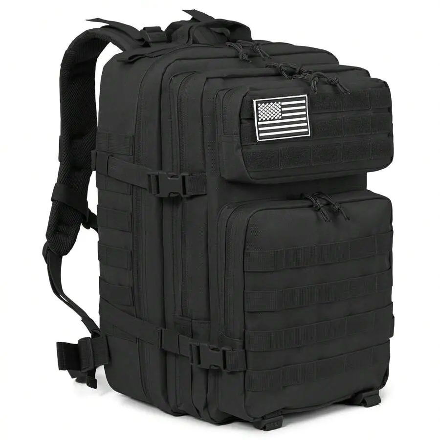 2026 45L Heavy-Duty Tactical Backpack for Men, Molle CCW Assault Pack, 3-Day Bug Out Bag for Camping Hiking Hunting