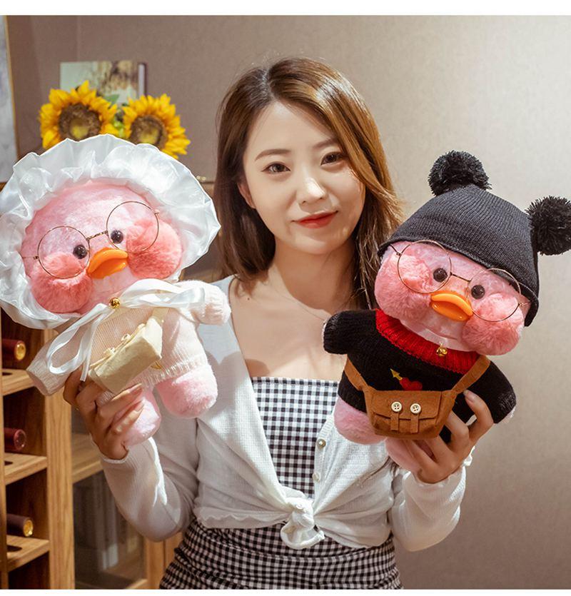 Doll Accessories for 30cm LaLafanfan Cafe Duck Dog Plush Doll Clothes Headband Bag Glasses Outfit for 20-30cm Plush Toy