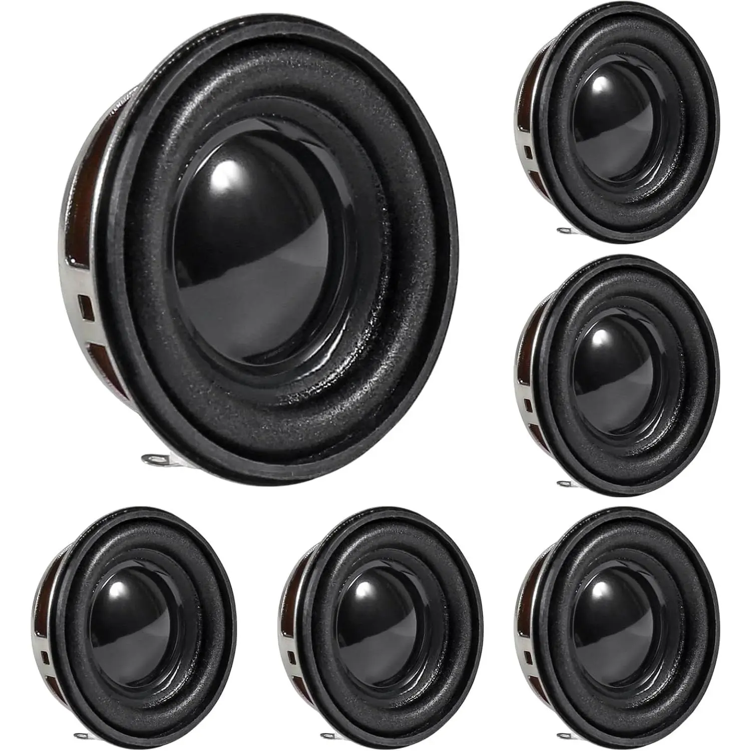 6 count 1.5Inch 40MM Mini Portable Speakers 4ohm  Full Frequency Stereo Sound Small HiFi Speaker