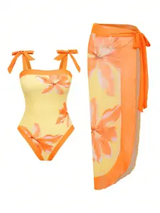 Women's 1-Piece Sporty Monokini Swimwear - Durable, Quick-Drying Surfwear for Outdoor Surfing, Sporty One-Pieces