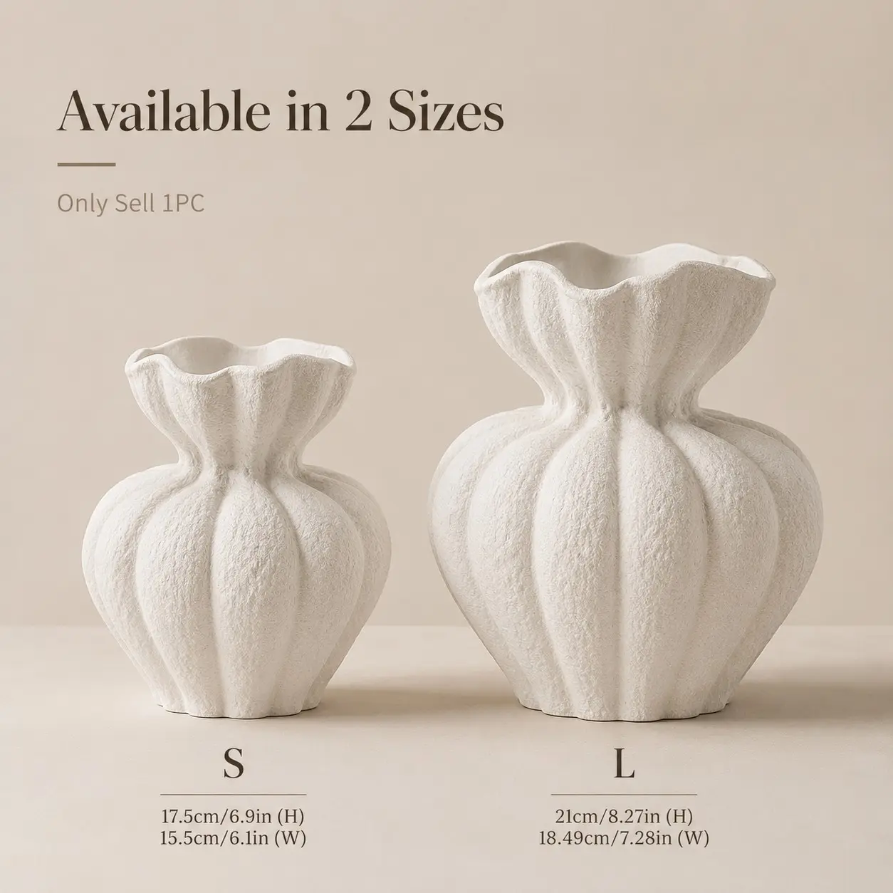 Nordic Minimalist Bohemian Ceramic Vase, Decorative Flower Vase, Textured Sculptural Design, Modern Pottery for Bookshelf, Fireplace, Dining Table, Living Room, Home Decor Vase, Ceramic Vases for Home Decor