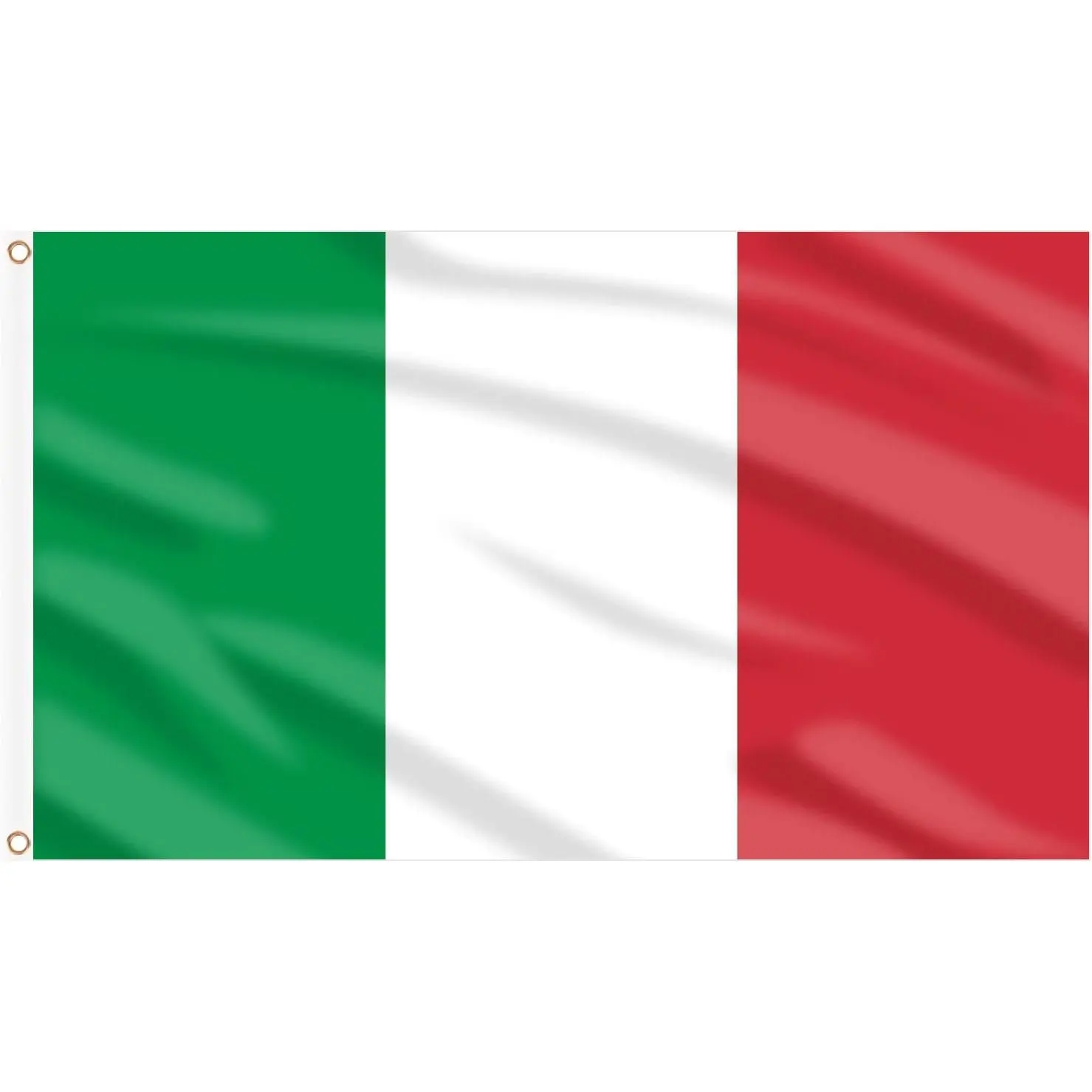 3x5 Ft Rectangular Italian National Flag for Patriots, Large Double-Sided Decorative Italy Flag with Brass Eyelets, Outdoor-Indoor Home Festive Party Bar Backdrop Banner (Home & Festive Supplies)