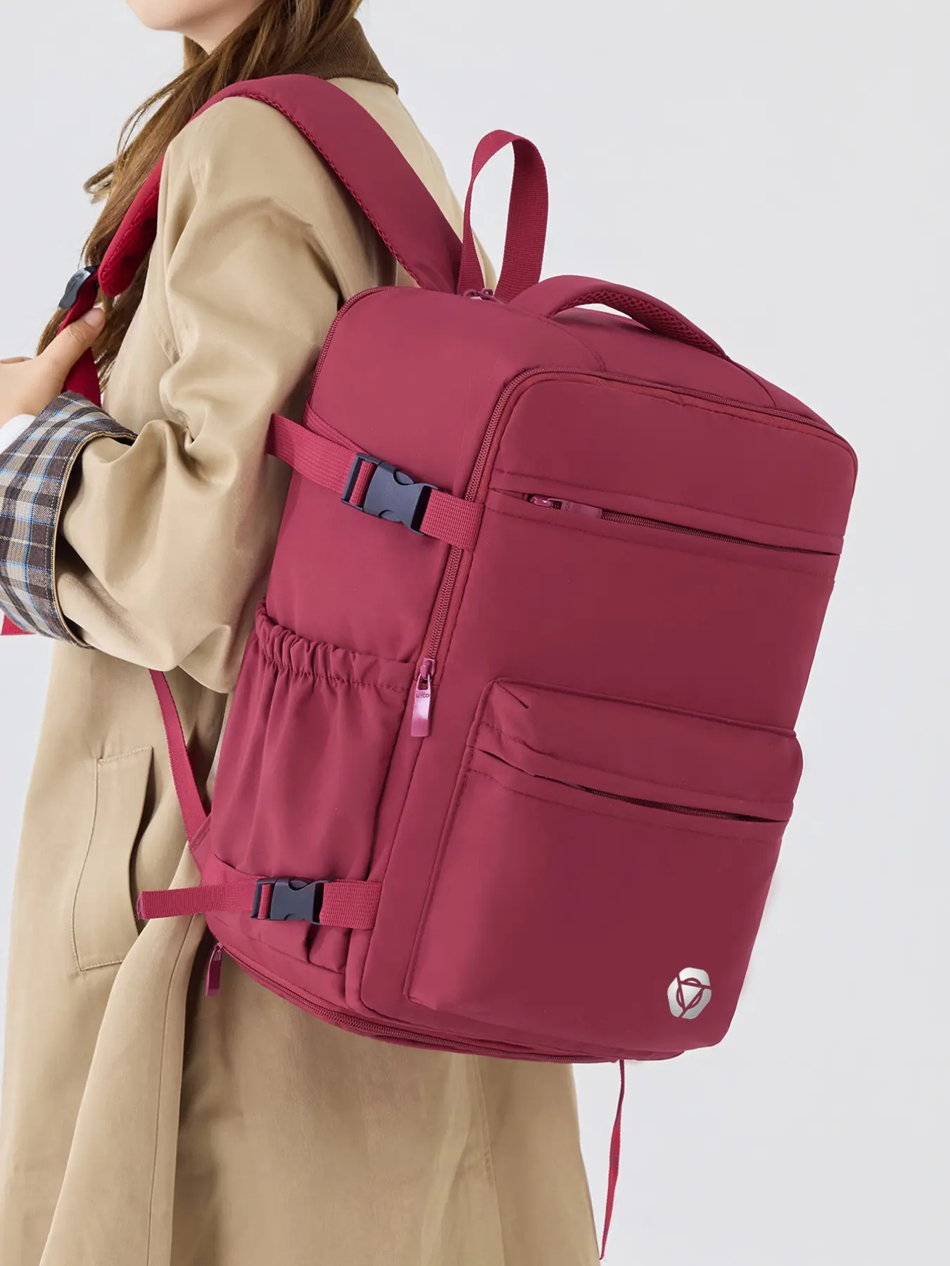 Wizz Air Approved Laptop Backpack, 40x30x20cm, Large Capacity, Separate Shoe Compartment, 180-Degree Opening, Business Travel, Men/women, Flight Approved Backpack