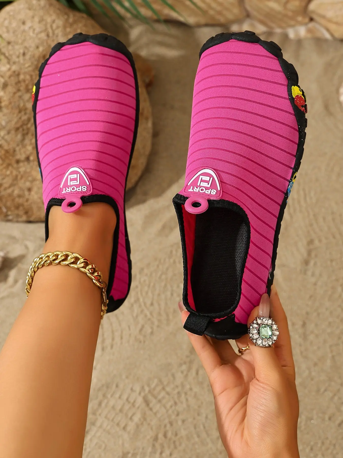 Women's Quick-Dry Hiking Shoes, Anti-Slip Breathable Water Shoes, Lightweight Comfort Swimming Surfing Outdoor Leisure Sandals, Yoga Fitness Training Shoes