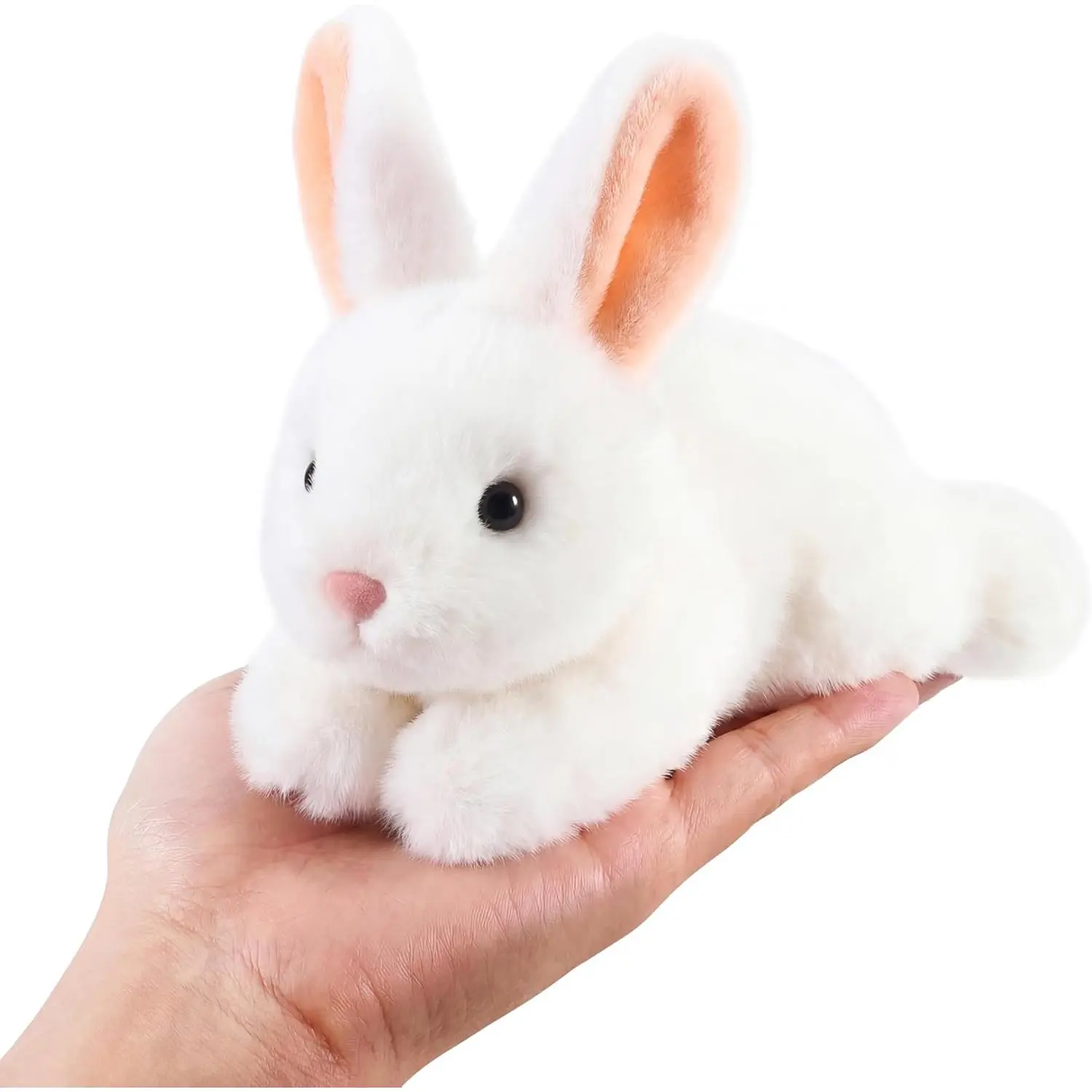 Easter Bunny Stuffed Animal Cute Plushies White Rabbit Plush Toys Birthday Easter Gifts for Girls Boys Kids
