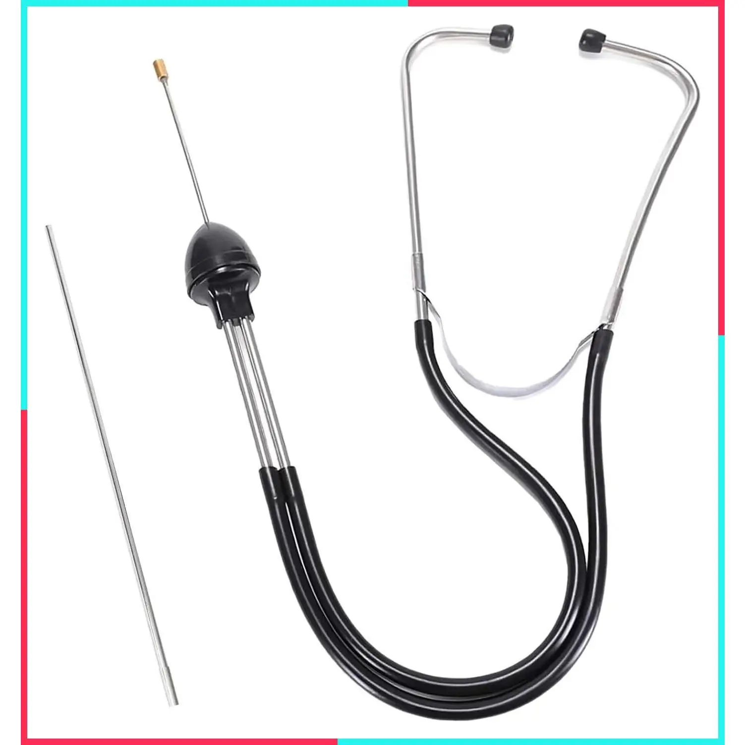 Car Mechanic Stethoscope, Automotive Stethoscope - Mechanic Diagnostic Tool Universal for Car Truck SUV Motorcycle RV