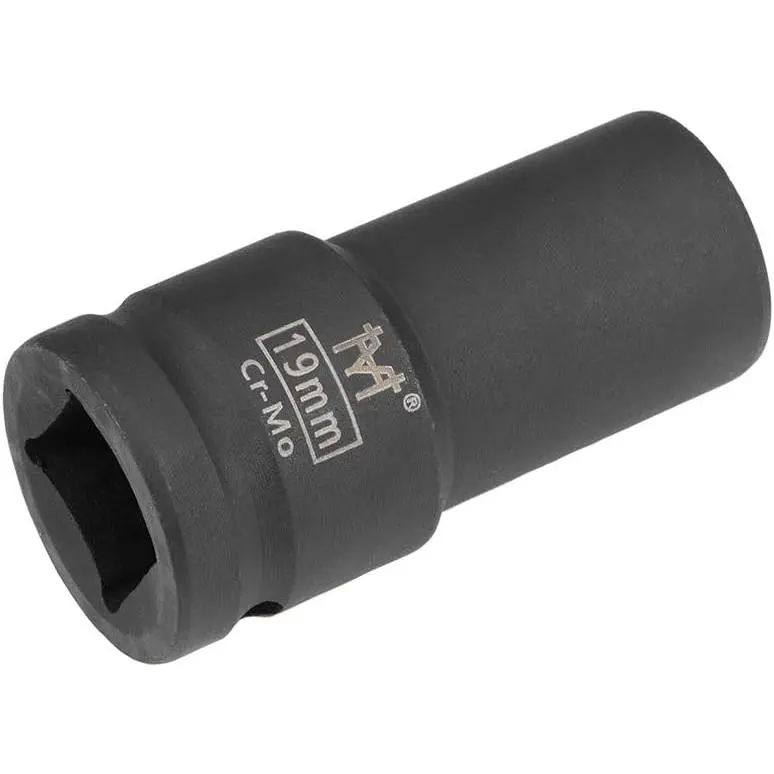 3/4-Inch Drive by 19mm Deep  Socket, 6-Point, Cr-Mo Alloy Steel, Metric