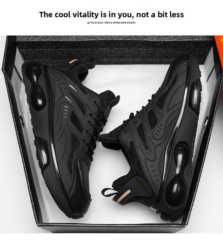 Men's Shoes 2026 Spring and Autumn New Breathable Shoes Men's Trendy Versatile Thick-Soled Casual Sports Shoes Mesh Dad Shoes