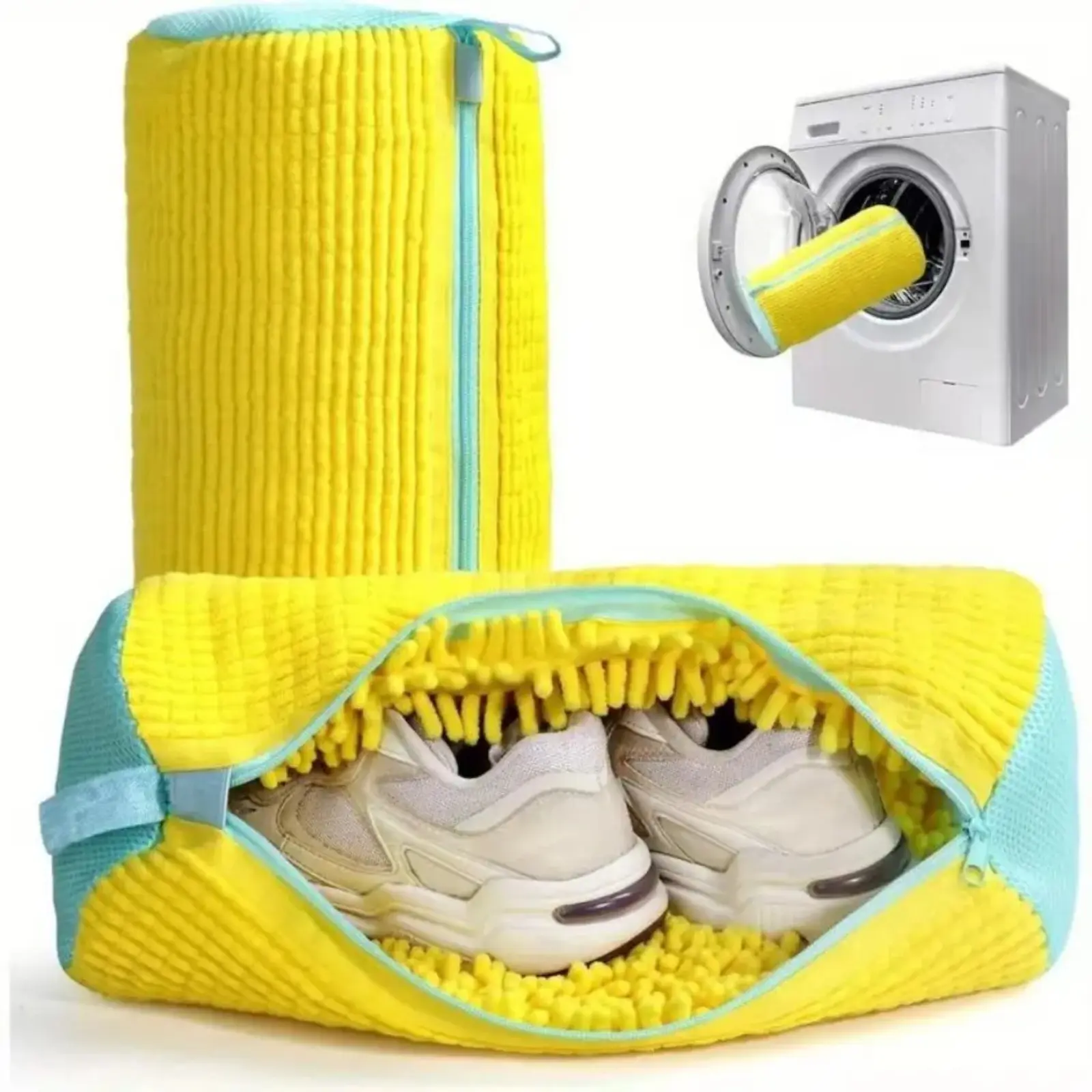 Sneaker & Shoe Laundry Bag - Lightweight, Resistant Padded Mesh Washing Accessory with Shape-Preserving Design for Protective Washing Machine Cleaning