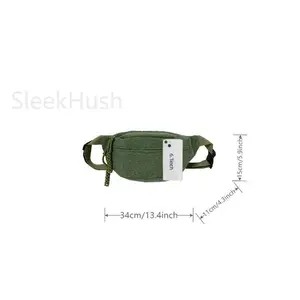 Women's Solid Color Multi-Pocket Simple Fanny Pack - 1 Size, Adjustable All-Seasons Chest/Belt Bag with Effortless Zip Access, Ideal for Sports/Outdoors & Daily Use