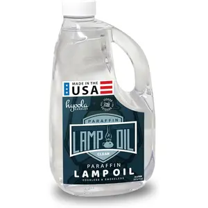Liquid Paraffin Lamp Oil - Clear Smokeless, Odorless, Ultra Clean Burning Fuel for Indoor and Outdoor Use - Highest Purity Available - 2 Liter
