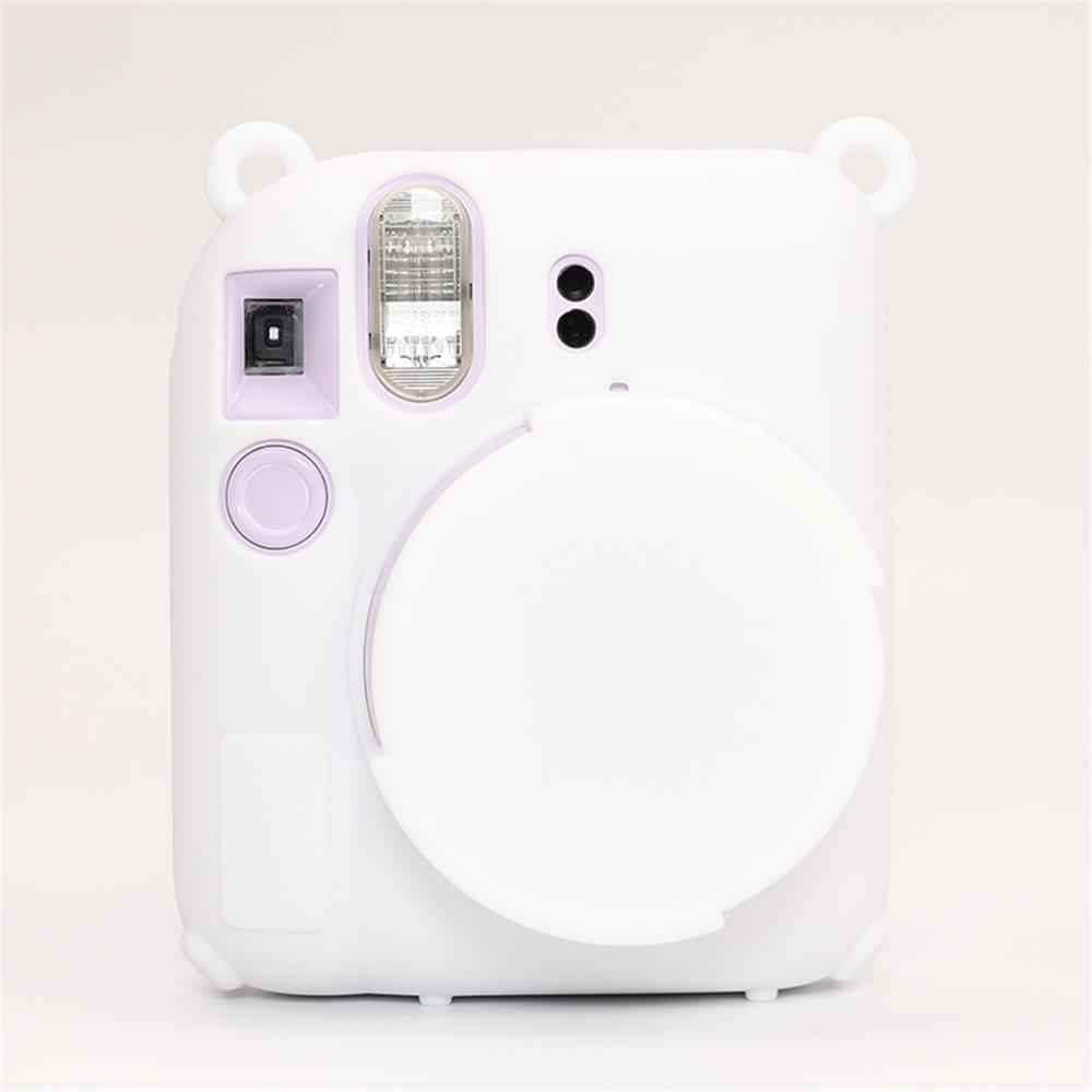 Soft Silicone Camera Bag Case For Fujifilm Film Instax Mini 12 mini 12 Body Cover Skin With Lens Cap