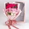 18 rose soap bouquet gift box, Eternal Roses, imitation Everlasting rose romantic gradient color exquisite packaging Valentine's Day/Mother's Day gift for girlfriend bestie wife eternal romantic bouquet Fake Bouquets