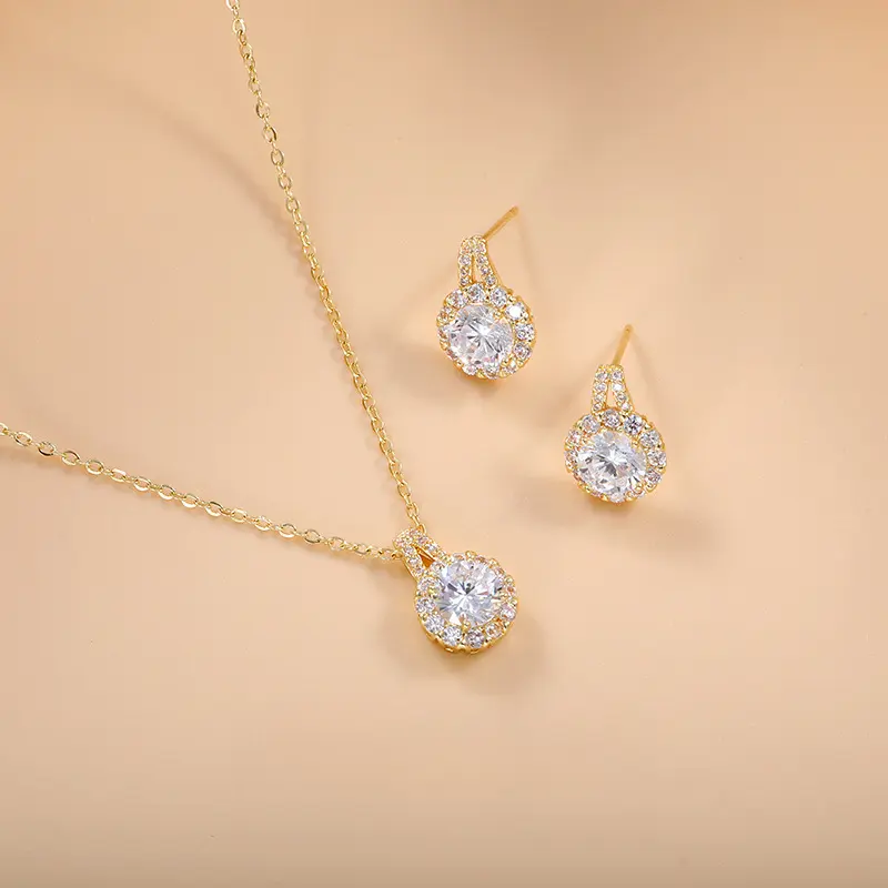 Women's #050 Adjustable Moissanite Clavicle Chain Set, Icy High-end Pendant, Ideal Gift for Birthday, Best Friend, Engagement, Mother’s Day, Valentine’s Day zircon gemstone necklace cuban link design a-z letter pendant chain surprising exquisite daily box