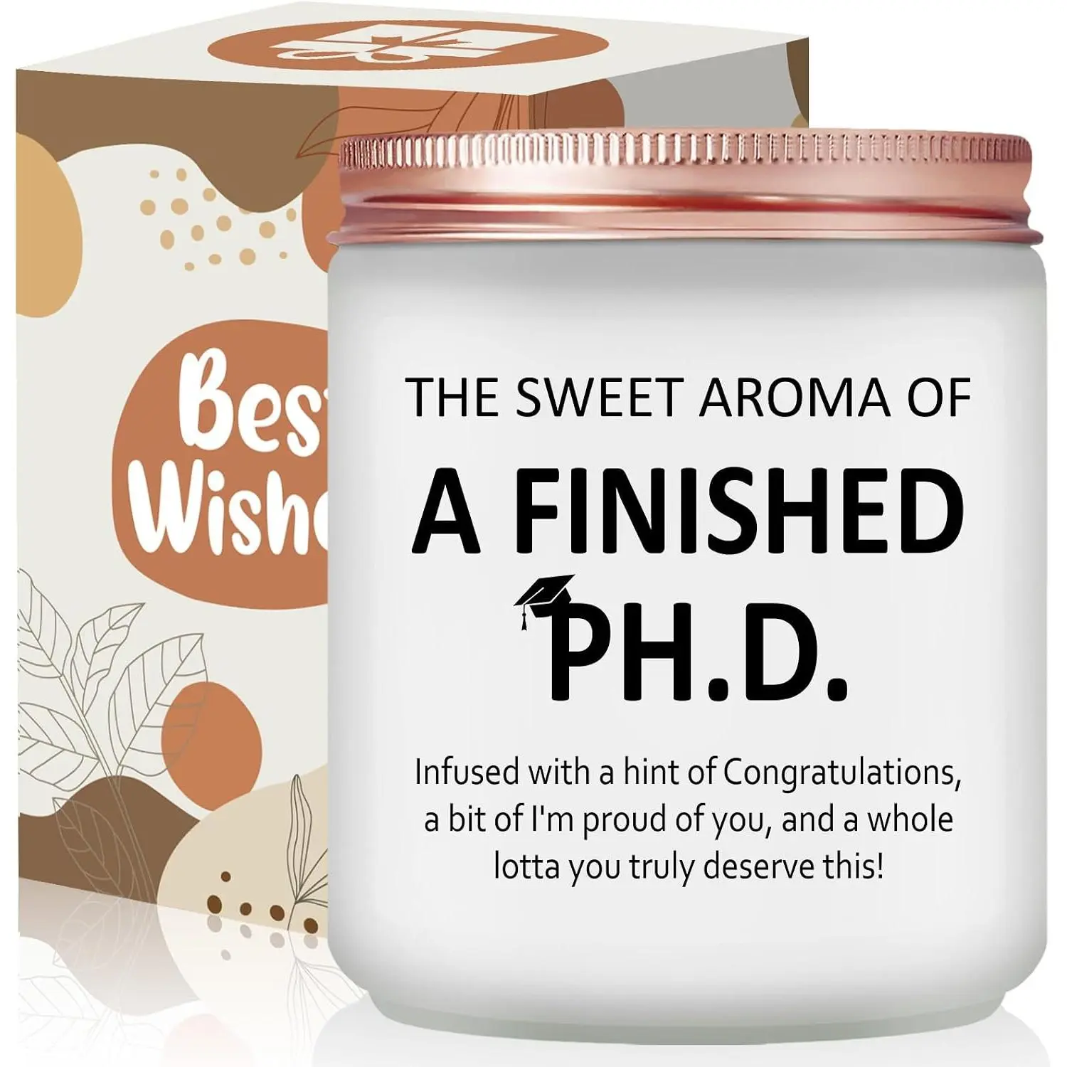 PhD Graduation Gifts - 2026 Doctorate  Present for Women, Her,  - Doctoral Graduates Scented Candle, PhD Students Congrats Congratulations Grad Present