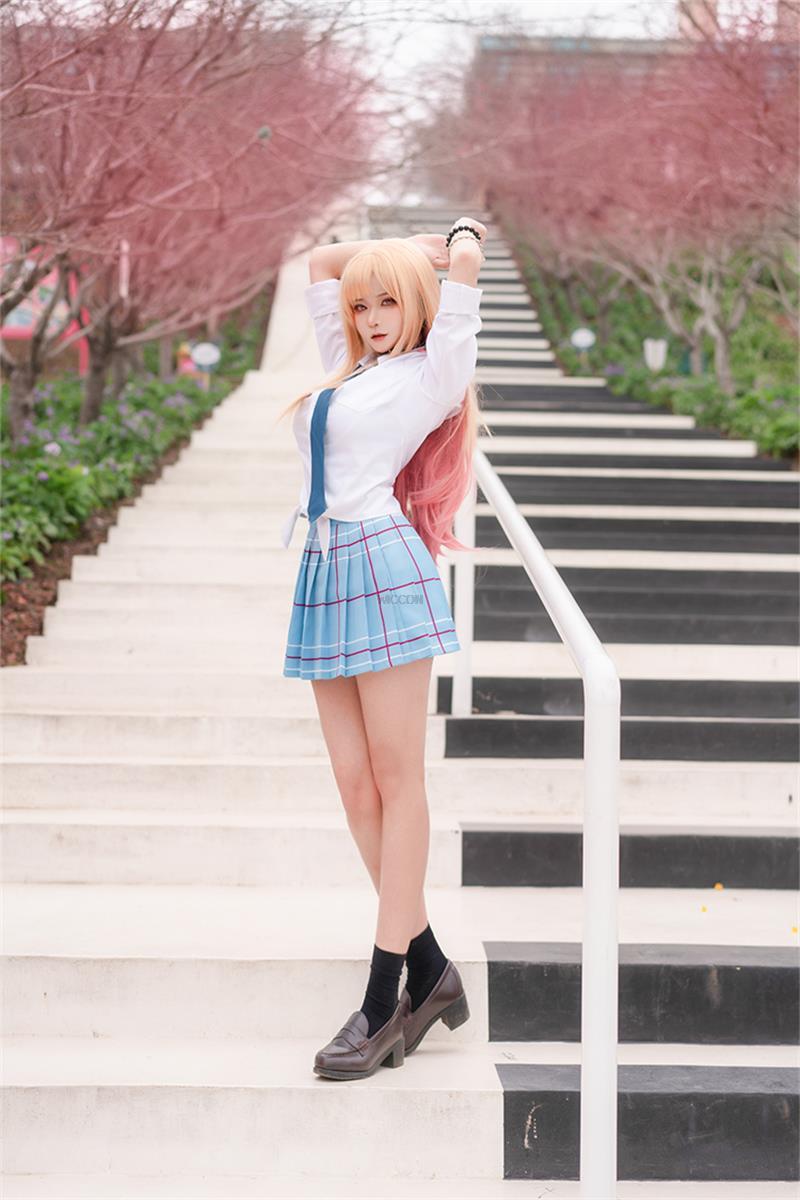Kitagawa Marin Cosplay Anime My Darling Kitagawa Marin Cosplay Costume Dresses School Uniform Wig Earrings Suit Girls