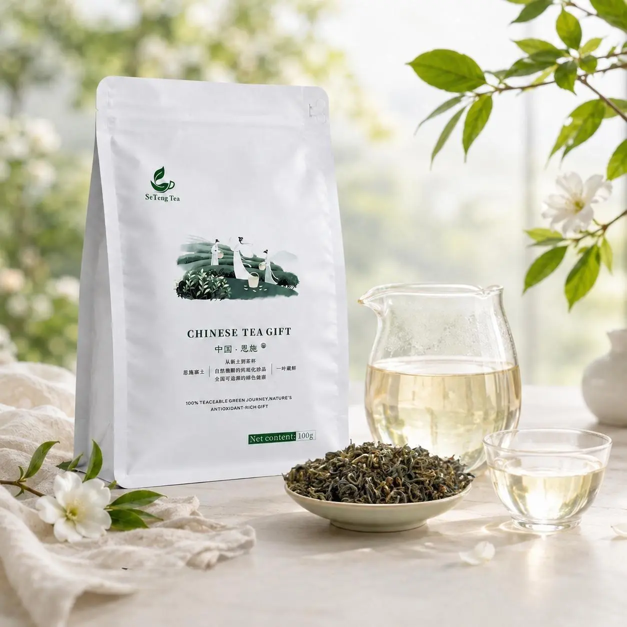 White Tea Original Leaf Tea Loose Leaf Tea Premium Hand Picked Tea Natural Tea Smooth Delicate Flavor Medium Caffeine Traditional Tea No Added Sugar Vegetarian Friendly Refreshing Tea Drink Pure Tea Leaves Daily Tea Hot or Iced Beverage Clean Ingredients