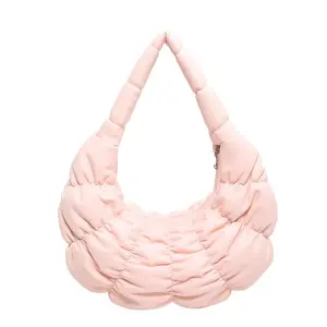 Women's Bag Pleated Cloud Bag Fashion Croissant Bag One Shoulder Dumpling Croissant Bag Hand Bag Bolsas Femininas Mais Vendidas