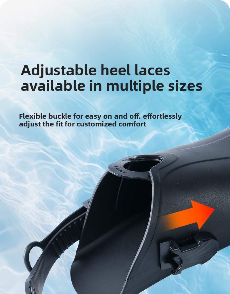 Snorkeling fin set, dry snorkel, diving mask, face mask, adult and children's fins, swimming equipment