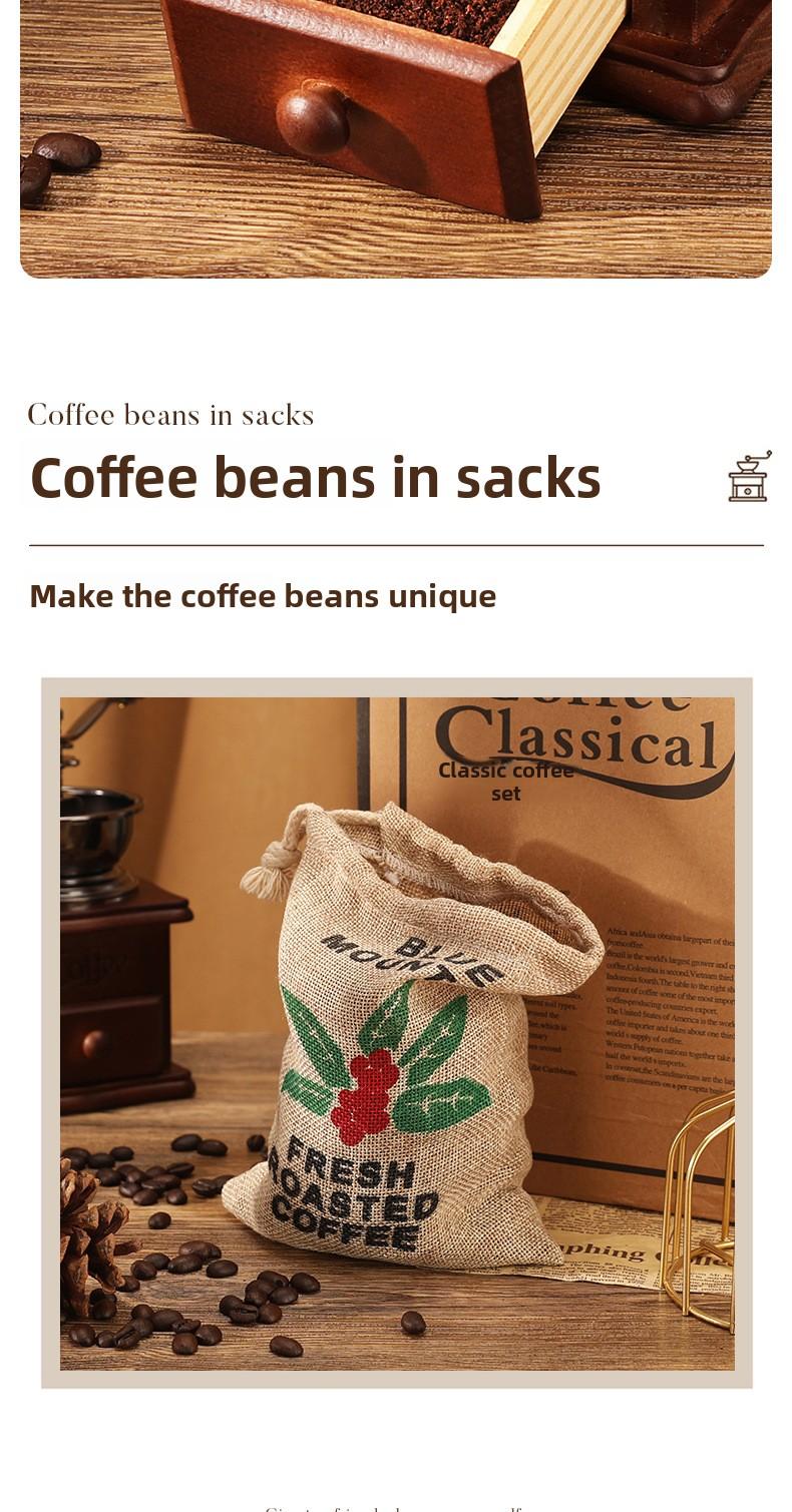 Hand-cranked coffee grinder gift set, grinder and French press pot set, coffee utensils for promotional gifts