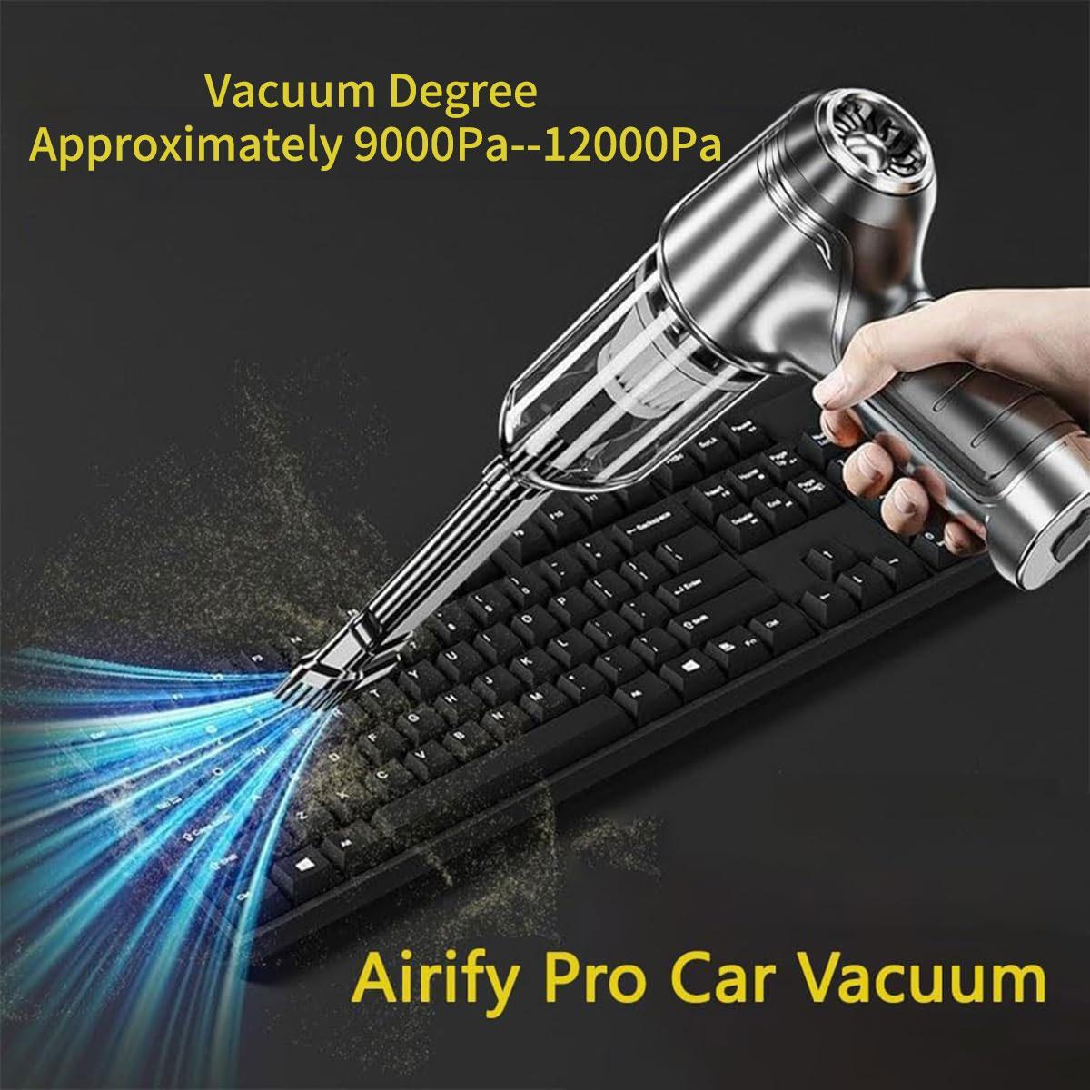 Portable Handheld Vacuum Cleaner, Rechargeable Cordless Car Vacuum Cleaner, Multifunctional Cleaning Tool for Pet Keyboard Car Office & Home