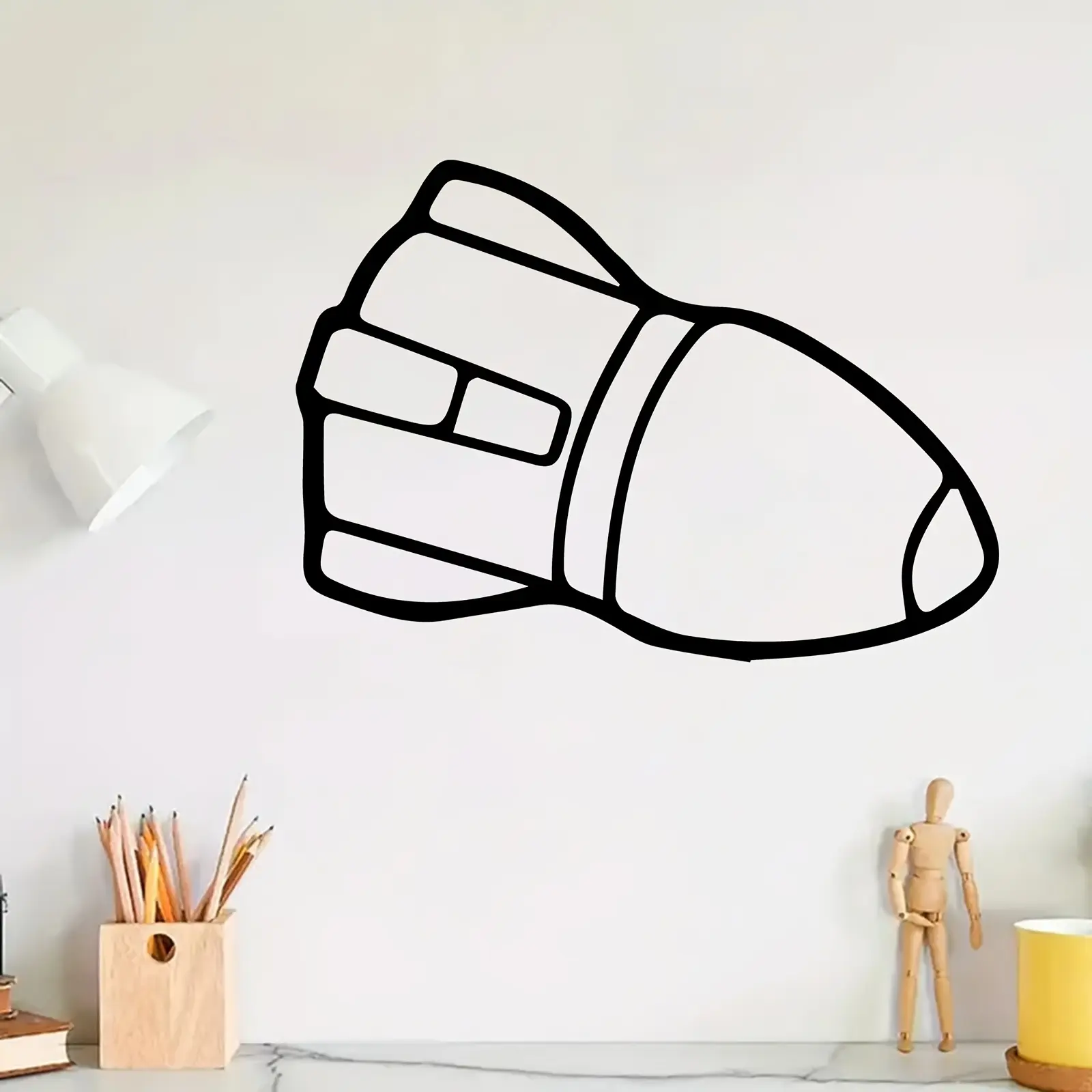 1pc Rocket Ship Metal Wall Art - Futuristic Iron Space-Themed Rocket Statue with Vertical Launch Tube, Weather-Resistant / Wall Sculpture Suitable for Kids' Room, Space Enthusiasts, Holiday Gift (Bedroom, Garden Fence)