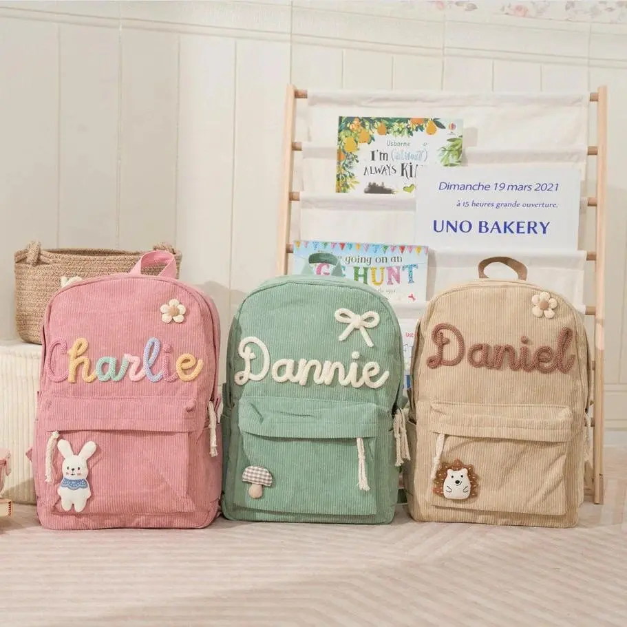 Custom Kids Backpack With Name, Girl's School Bag, Toddler Book Bag, School Bag for Kids, Children's Backpack, Kids Backpack