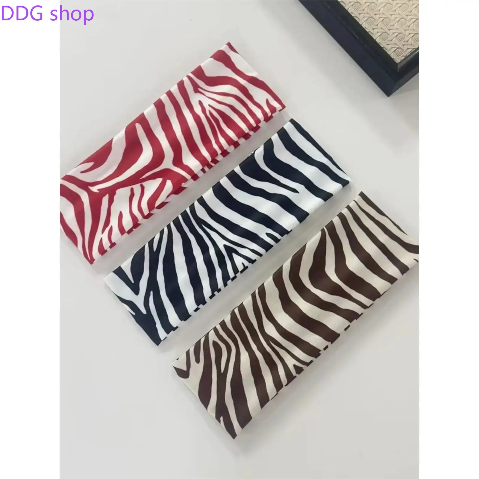 3Pcs Women's Zebra Print Sports Headbands, Wide Elastic Non-Slip Sweat-Wicking Hair Bands, Perfect for Fitness, Running, Gym & Daily Workout Accessories