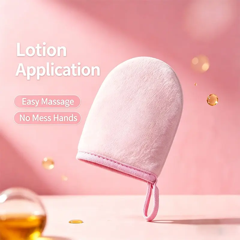 Non-Staining Flocked Essential Oil Application Gloves, Body Lotion & Sunscreen Gloves, Ideal for Makeup & Cream Application