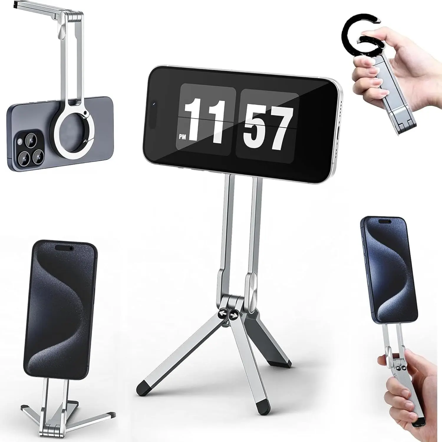 MagSafe Phone Tripod Stand Foldable   |  MagSafe Hold in a Foldable  Tripod Stand