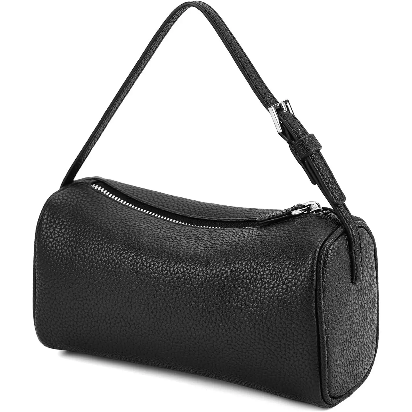 Hobo Crossbody Bags for Women PU Leather Small Purses Casual Barrel Bag | Soft PU leather, multi carry styles, fits daily essentials,  for shopping travel weekends, nice  for ladies