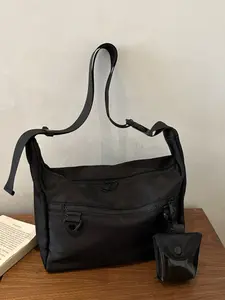 New Solid Color Versatile Daily Sports Fitness Large Capacity Bag, Simple Casual Shoulder Bag, Elegant Everyday Use Backpack