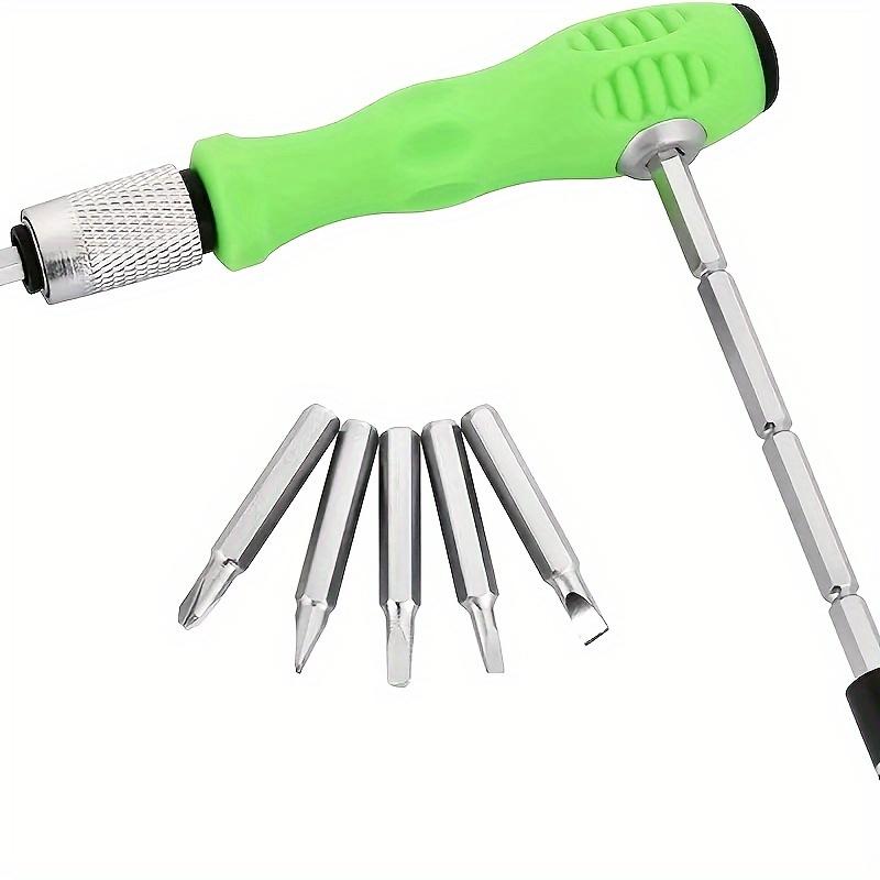 32-in-1 Precision Screwdriver Set with Magnetic Bits  Ergonomic Green Handle, Multi-Functional Repair Kit for Electronics, Glasses, Jewelry & More, Includes 32 Bits & Organizer Case, Electronics Repair Kit|Ergonomic Design|Durable Handle, S
