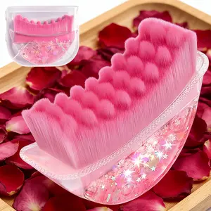 High-value quicksand facial beauty massage brush with comfy grip. Firm facial contour and boost skincare absorption. Equipped with dust-proof box for easy keeping, must-have beauty tool for skin lovers