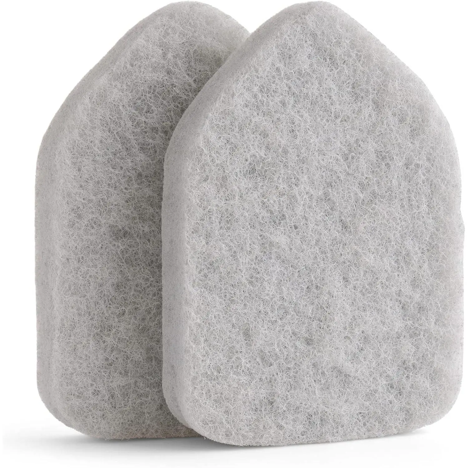 Sponge Refill for 3 in 1  Shower , 2-Pack (Gray) | Non-Scratch Pads for Tub, Tile, Sink, Shower, Kitchen, Wall & Floor; for  Extendable Long-Handle Bathroom Brush