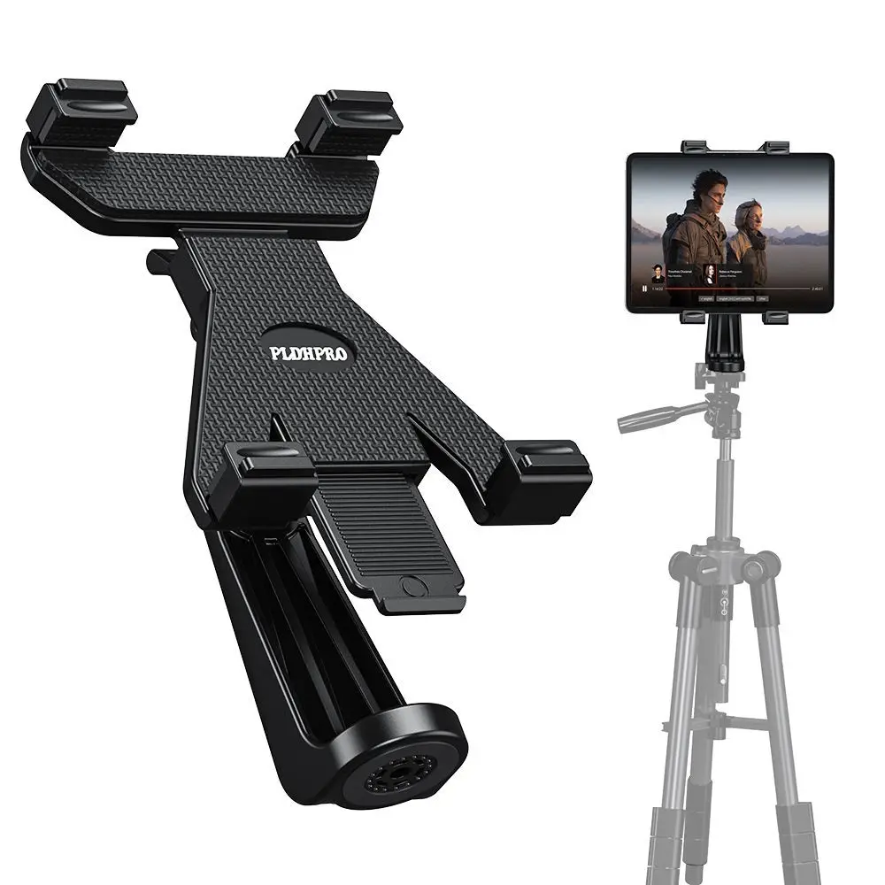 Ohlpro Universal Tablet Tripod Adapter with Ball Head, Compatible with 4.7 to 12.9 Inch iPad Pro and Tablets, Versatile Mounting Solution, Tablet Mounts