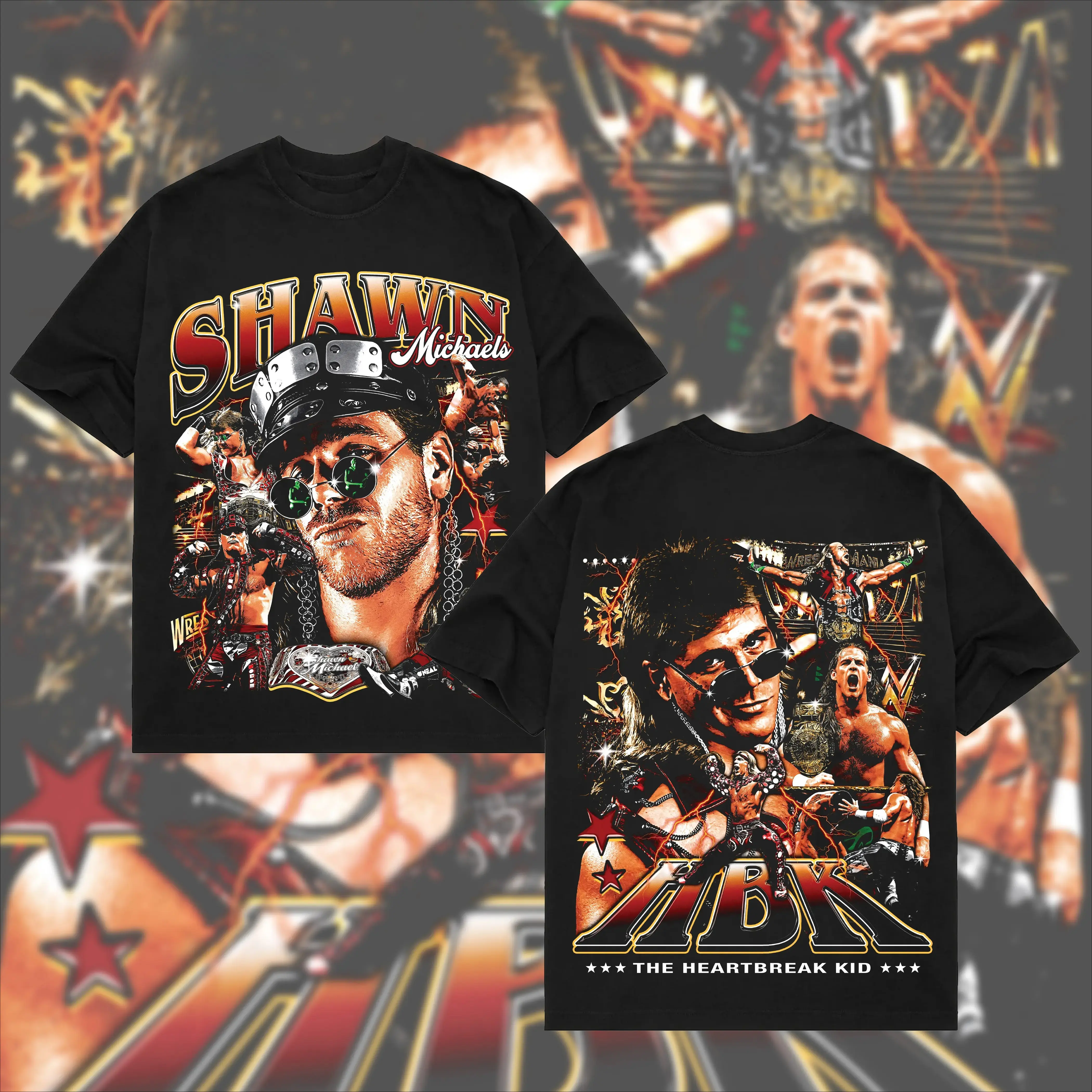 SHAWN MICHAELS TEE, The Heartbreak Kid Tee, Wrestling Gift, Sports Shirt, Workout T-shirt, Gift for Him Gift For Her Hoodie Sweatshirt Streetwear Menswear