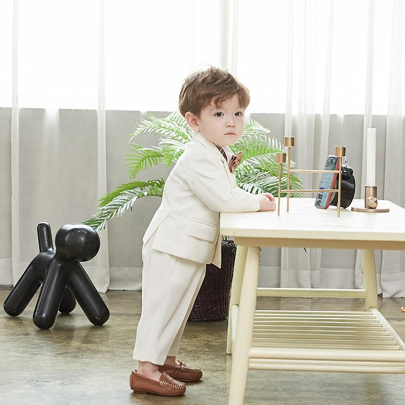 Children's Suit, White Boy Casual Handsome Little Comfortable Birthday Suit