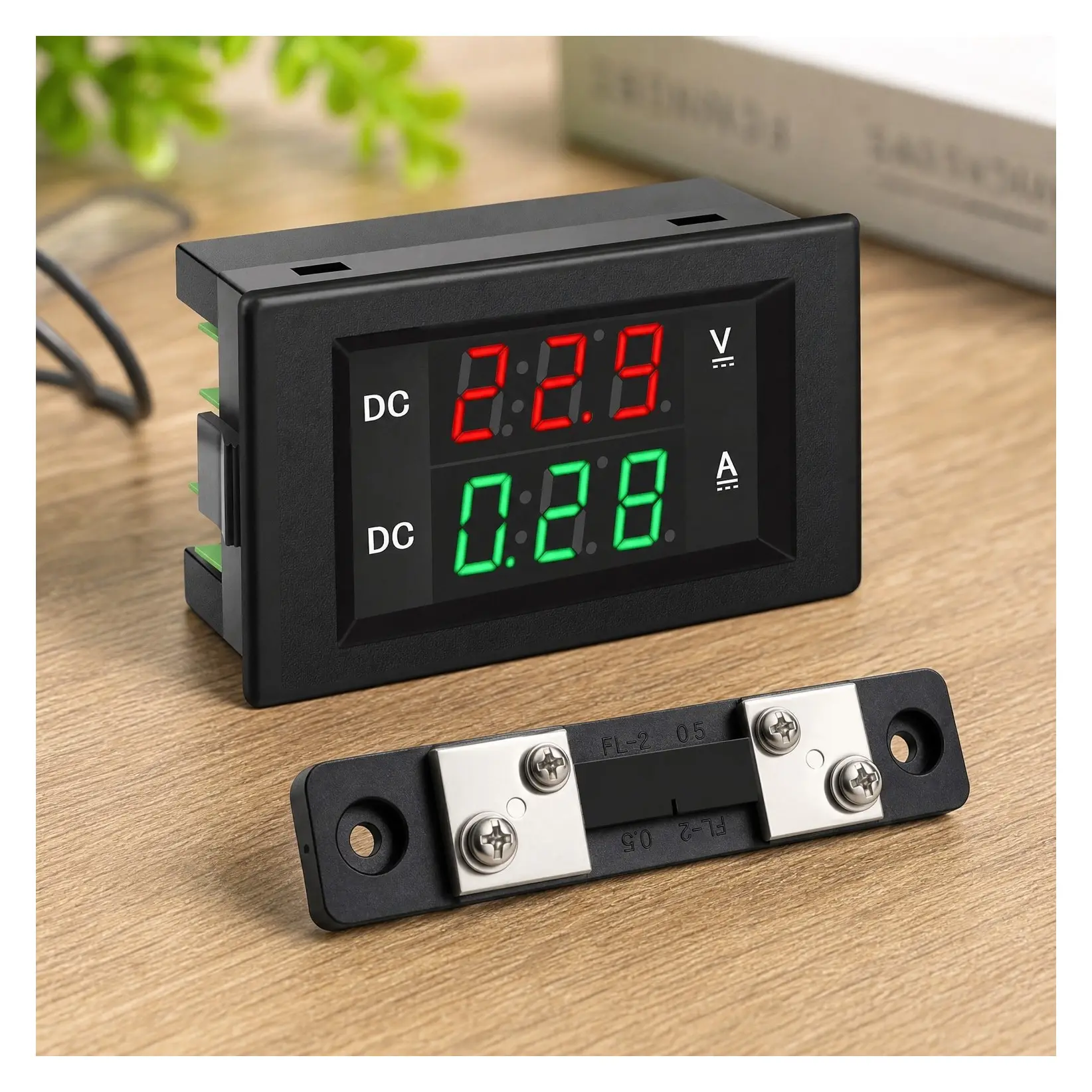 DC 4.5-100V Digital Voltmeter Ammeter Multimeter Panel, Amp Voltage Current Meter 0-50A Tester, LED Display Gauge for Automotive Motor BatteryGift