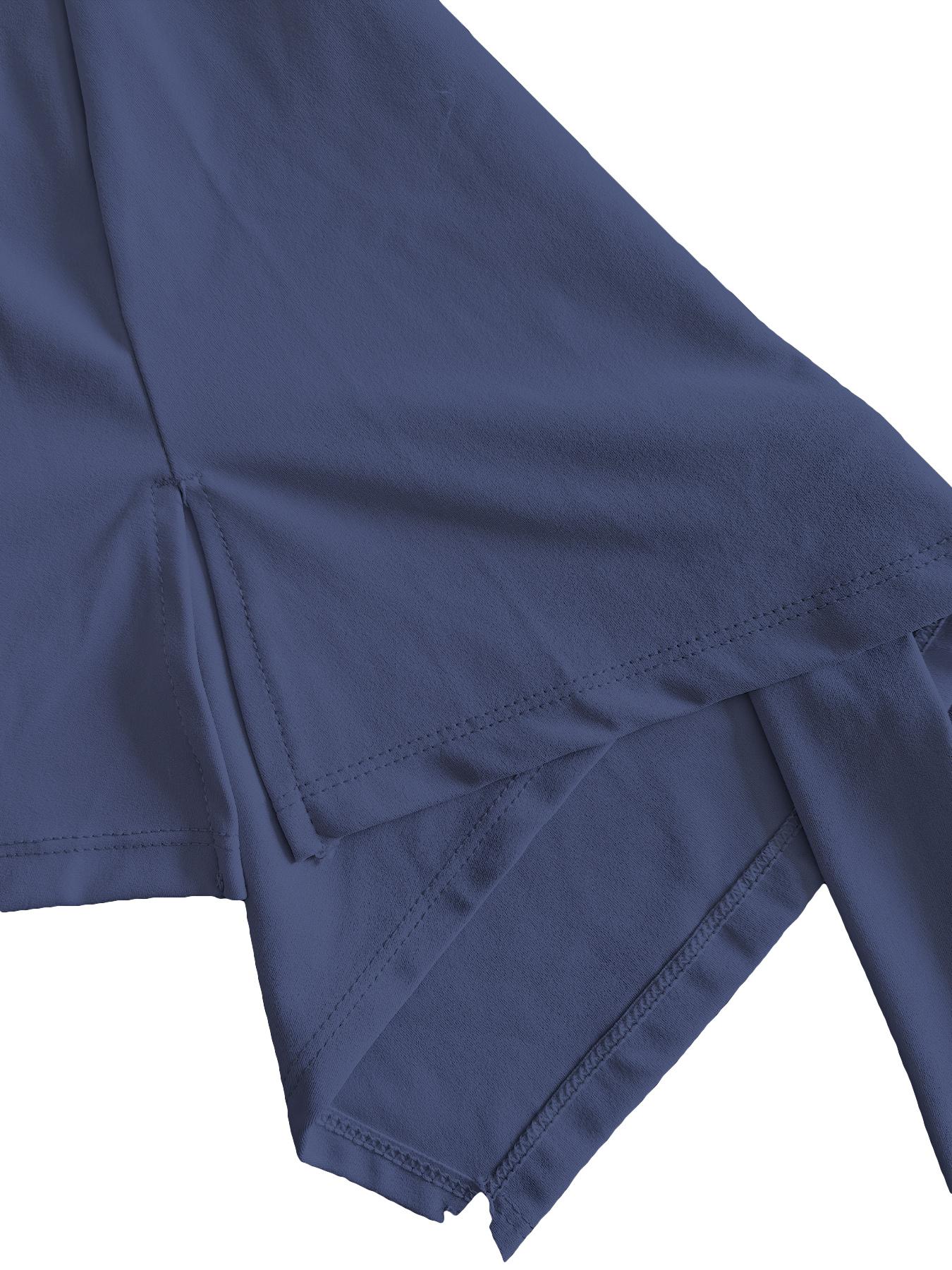 Women's Two-Piece Solid Sports Dress, Anti-Exposure High Elasticity Slim Fit Tennis Skirt, Casual Fitness Yoga