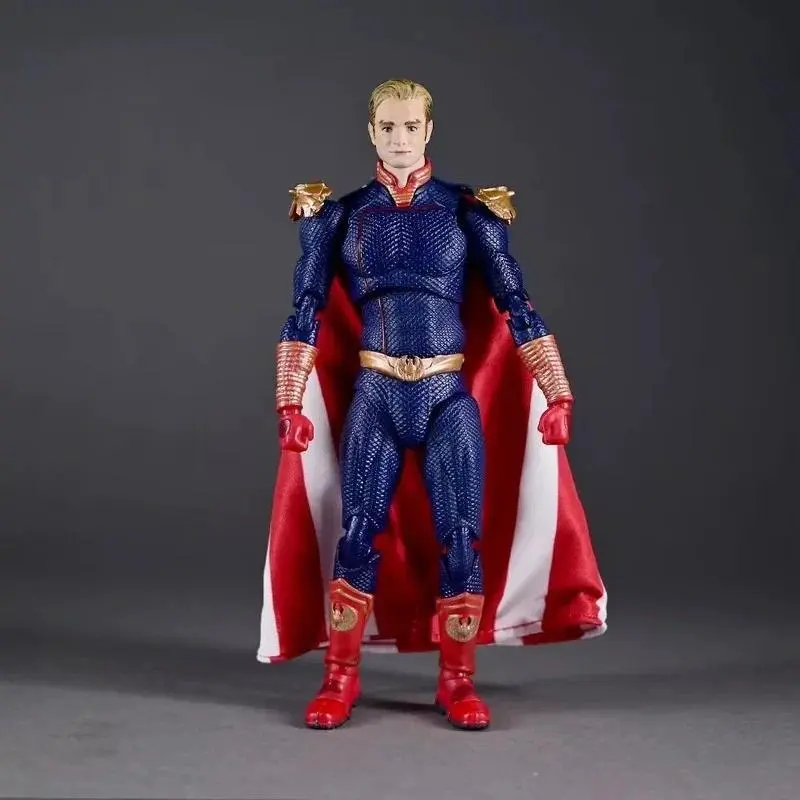 hot Homelander Battle Damaged Version The Boys Movie Action Figure Boxed Pvc Collectible Figurine With Detachable Cape Toy