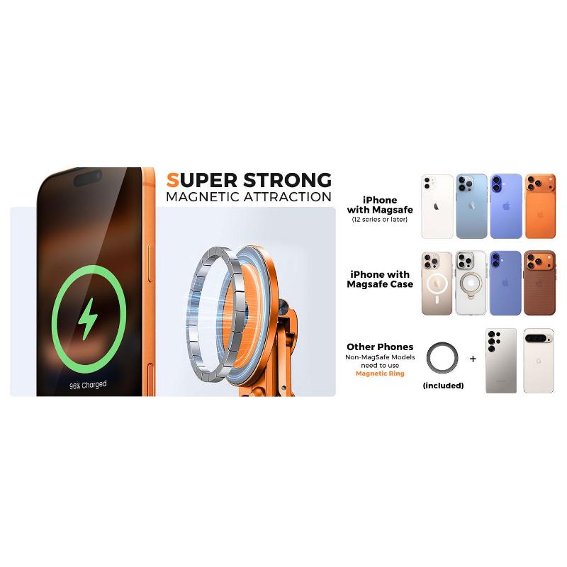 Adjustable Laptop Stand for Desk, MagSafe Compatible Portable Foldable Computer Riser for MacBook, iPhone, iPad, Tablet - Lightweight Aluminum, N52 Magnetic Grip, Perfect for Office, Home, Traveling. Adjustable Laptop Stand for Desk, MagSafe Compatible Portable Foldable Computer Riser for MacBook, iPhone, iPad, Tablet - Lightweight Aluminum, N52 Magnetic Grip, Perfect for Office, Home, Traveling.