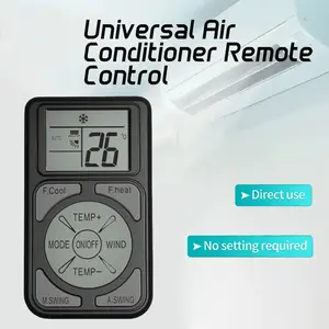 MRSVI Mini Portable Universal A/C Remote Control Q58 Compatible with all major air conditioner brands and models