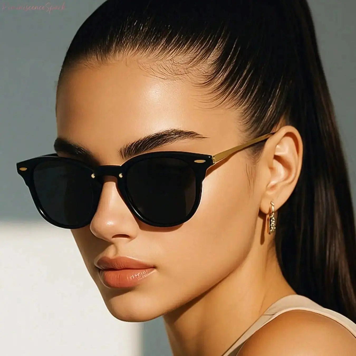 Women's 2026 New Vintage Square Sunglasses - Minimalist, Lightweight, All-Year-Round Sun Protective Shades for Daily Wear & Outdoor Activities, Square Shape, Retro Silhouette, Solid
